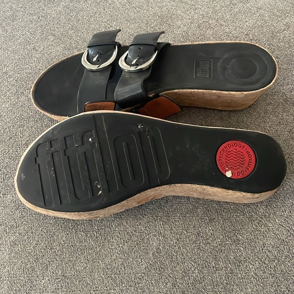Fitflop Mules Duo Buckle Slide Sandals - Picture 4 of 4